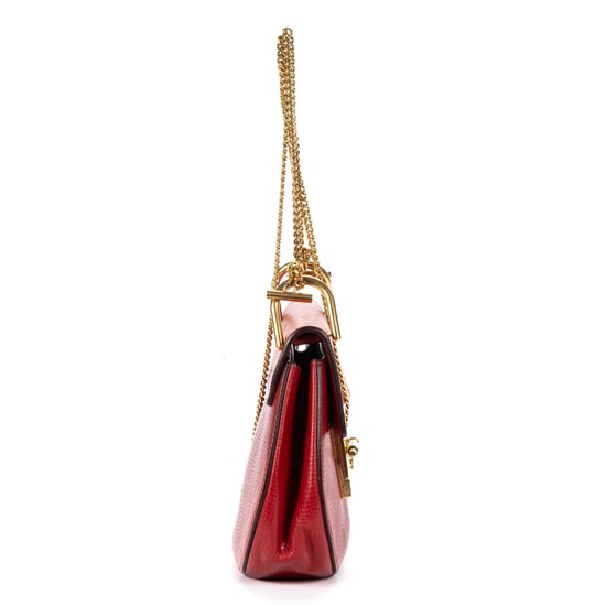 Chloé Drew Crossbody Bag Mini en  Red Cuero de ternero - Image 4