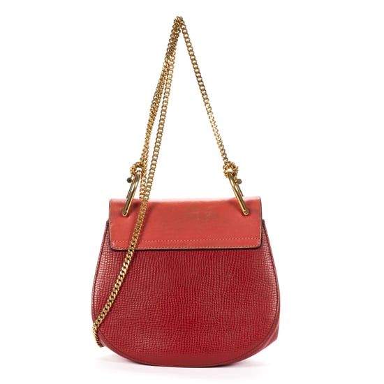 Chloé Drew Crossbody Bag Mini en  Red Cuero de ternero - Image 5
