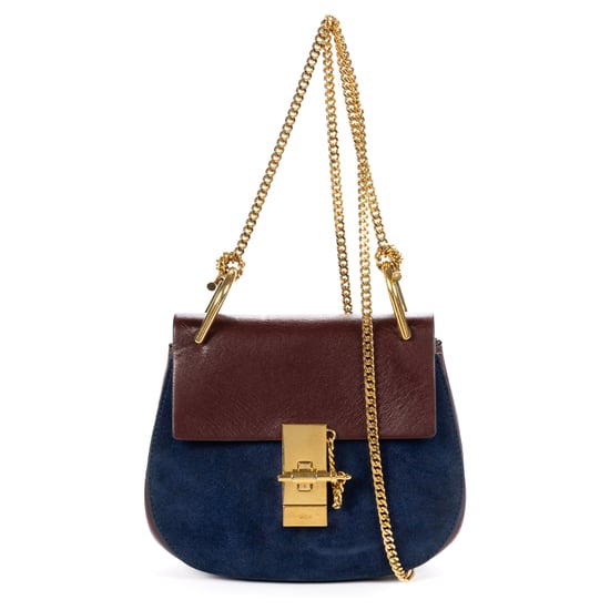 Chloé Drew Crossbody Bag Mini en Borgoña Cuero de ternero - Image 1