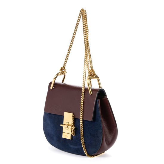 Chloé Drew Crossbody Bag Mini en Borgoña Cuero de ternero - Image 2