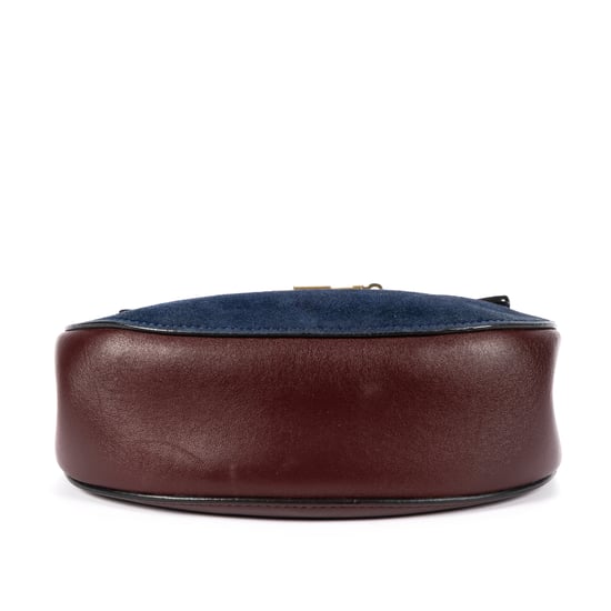Chloé Drew Crossbody Bag Mini en Borgoña Cuero de ternero - Image 6