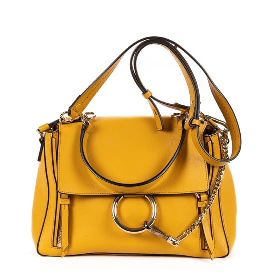 Chloé Faye Day Small en amarillo Cuero de ternera - Image 1