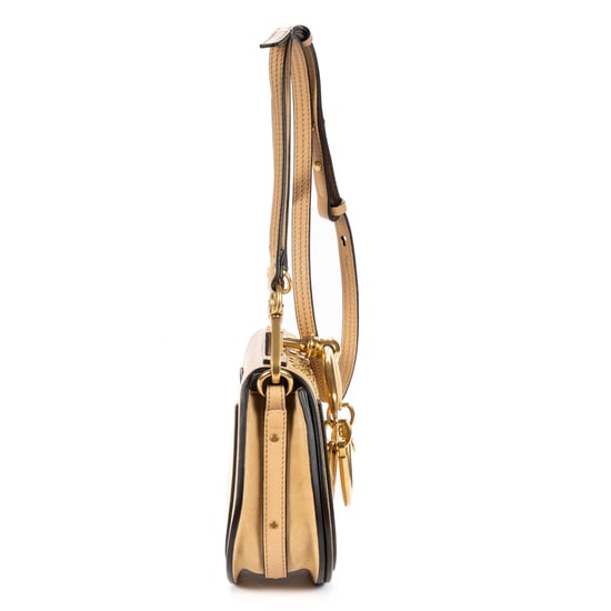 Chloé Small Nile Bracelet Bag Small en beige Lienzo - Image 4
