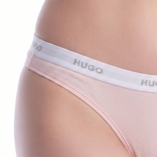 Tanga de algodón elástico para mujer con logo 50557101 - Image 2