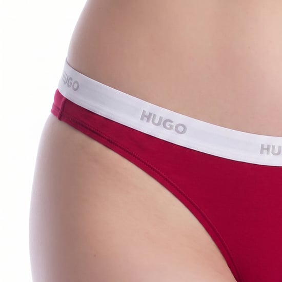 Tanga De Algodón Elástico Para Mujer Con Logo 50557101 - Image 2