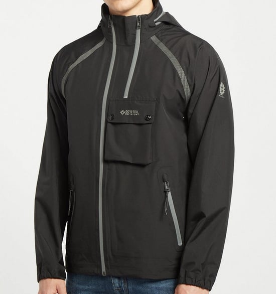 Chaqueta deportiva impermeable negra Solid Twin de Belstaff - Image 2