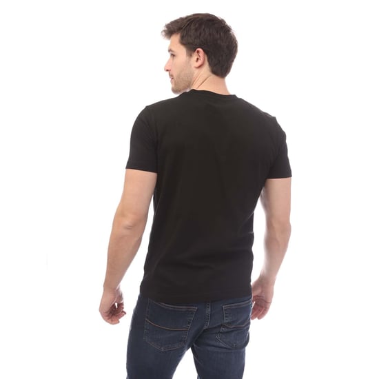 Camiseta negra con logo denim de Diesel Industry - Image 2