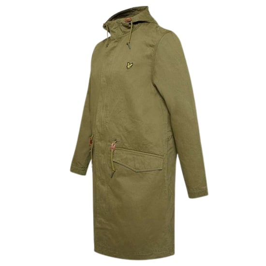 Parka con cola de pez de Lyle & Scott, chaqueta verde - Image 3