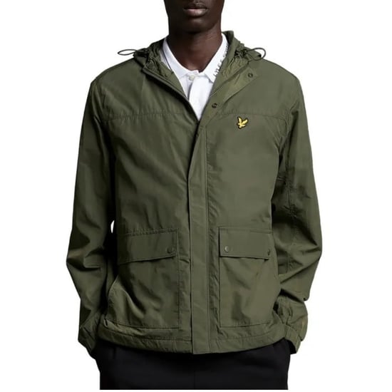 Chaqueta verde con bolsillo y capucha de Lyle & Scott - Image 3