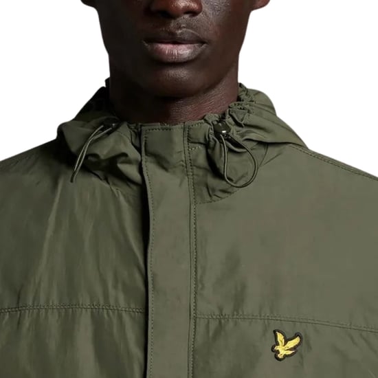 Chaqueta verde con bolsillo y capucha de Lyle & Scott - Image 4