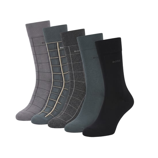 Paquete de 5 pares de calcetines alto de algodón para hombres 50547921 - Image 1