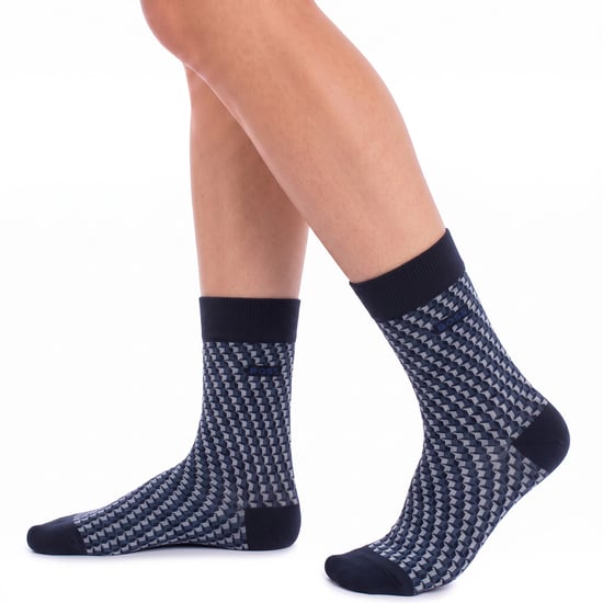 Paquete de 2 pares de calcetines de algodón para hombre hasta la mitad de la pantorrilla 50559422 - Image 2
