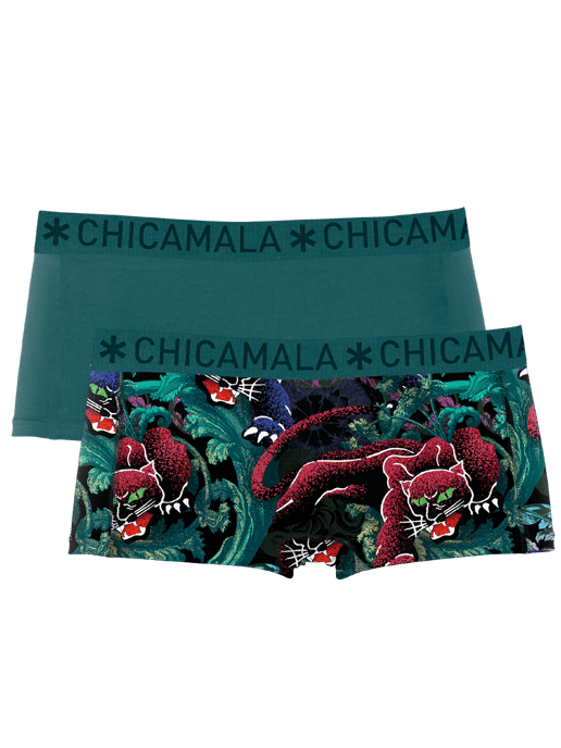 Chicamala Braguitas Bóxer para Mujer - Pack de 2 - Ropa Interior para Mujer - Image 1