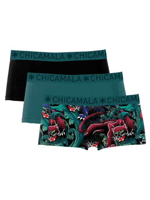 Chicamala Braguitas Bóxer para Mujer - Pack de 3 - Ropa Interior para Mujer - Image 1