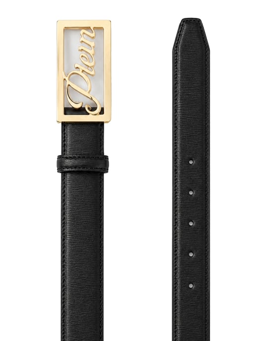 Plein Signature Log Leather Belt - Image 3