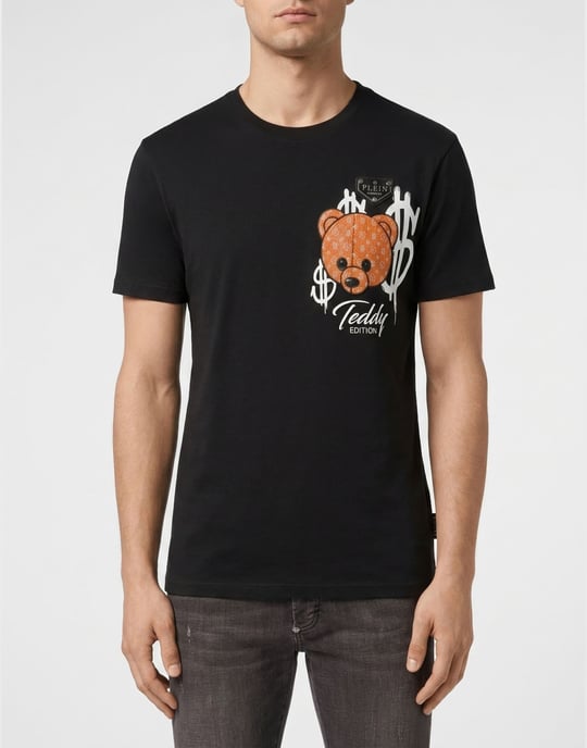 Camiseta De Cuello Redondo Y Manga Corta Teddy - Image 5
