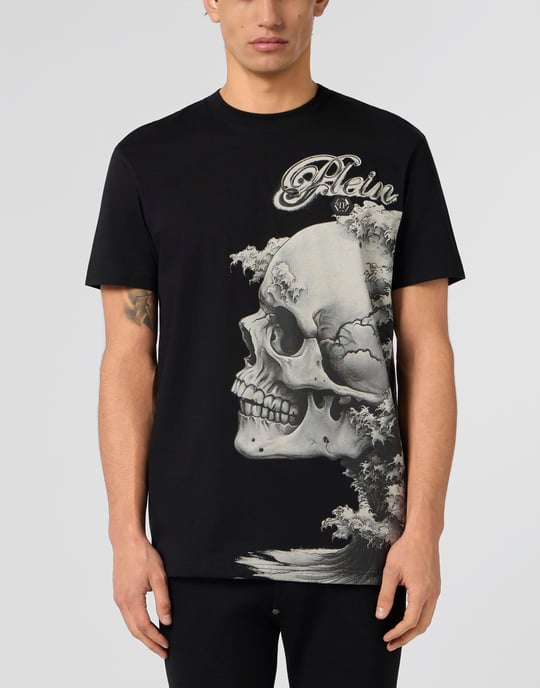 Camiseta De Cuello Redondo Y Manga Corta Skull - Image 2