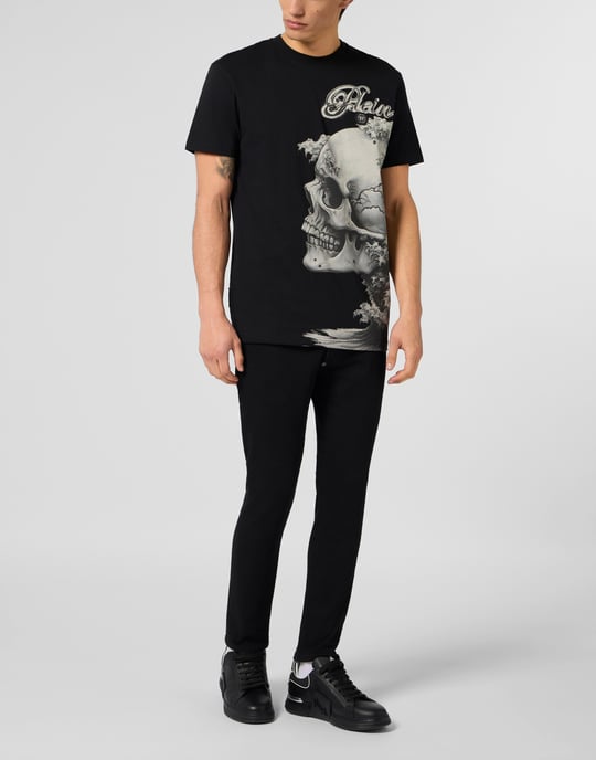 Camiseta De Cuello Redondo Y Manga Corta Skull - Image 4