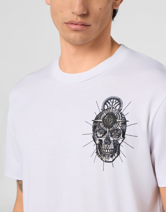 Camiseta De Cuello Redondo Y Manga Corta Skull - Image 3