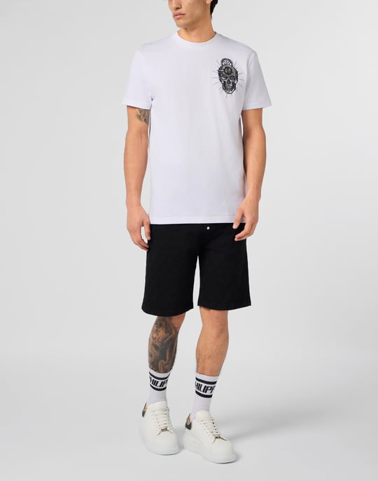 Camiseta De Cuello Redondo Y Manga Corta Skull - Image 4