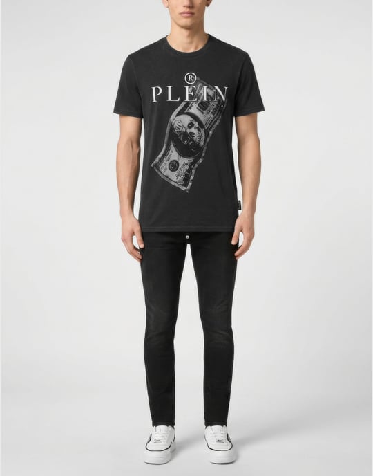 Camiseta De Cuello Redondo Y Manga Corta Skull - Image 3