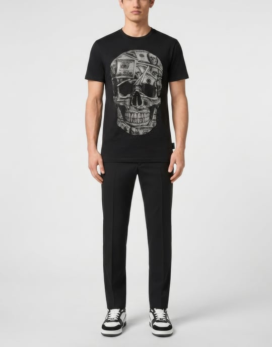 Camiseta De Cuello Redondo Y Manga Corta Skull - Image 2
