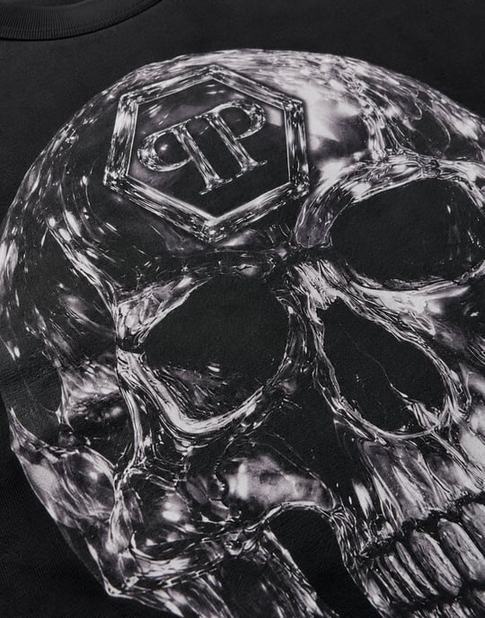Camiseta De Cuello Redondo Y Manga Corta Skull - Image 3