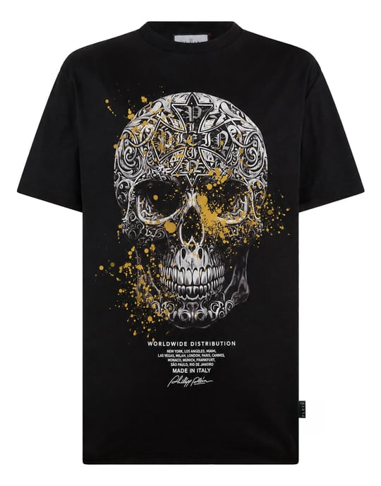 Camiseta De Cuello Redondo Y Manga Corta Skull - Image 1
