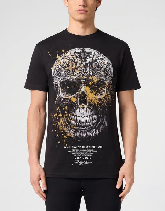 Camiseta De Cuello Redondo Y Manga Corta Skull - Image 2