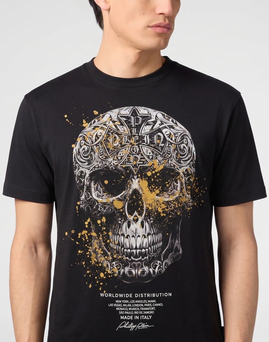 Camiseta De Cuello Redondo Y Manga Corta Skull - Image 3