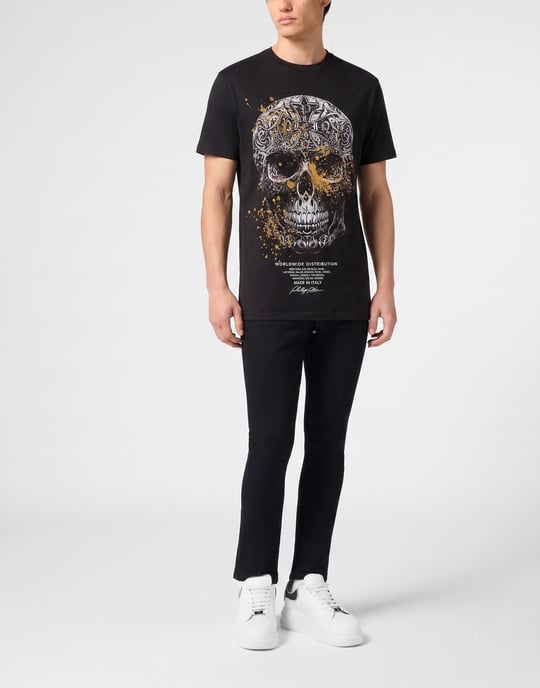 Camiseta De Cuello Redondo Y Manga Corta Skull - Image 4