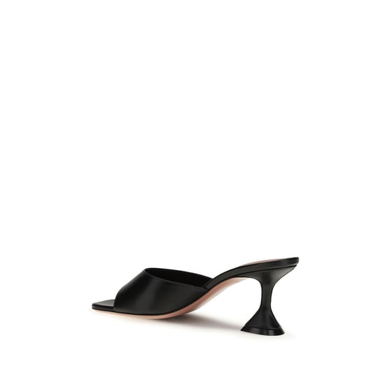 Sandalias de tacón stiletto Ovis Aries de cordero negro Amina Muaddi - Image 3