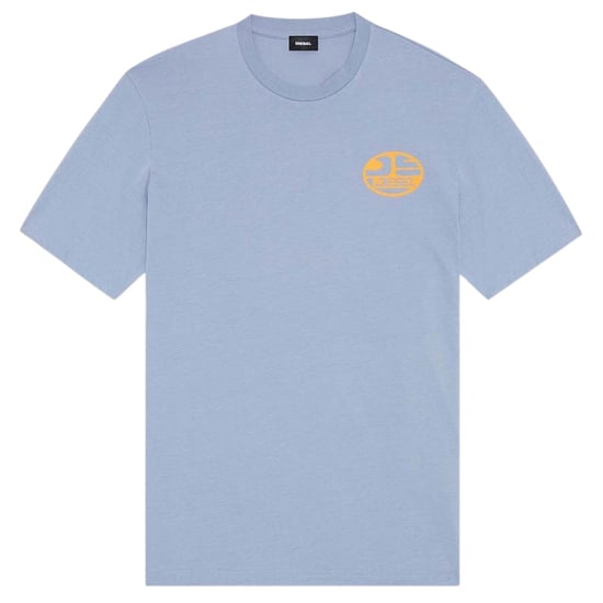 Diesel camiseta ovalada DS Logo Stonewash azul - Image 1