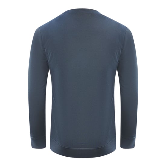 Sudadera Azul Marino con Logo de Serpiente Piercing de Cavalli Class - Image 2