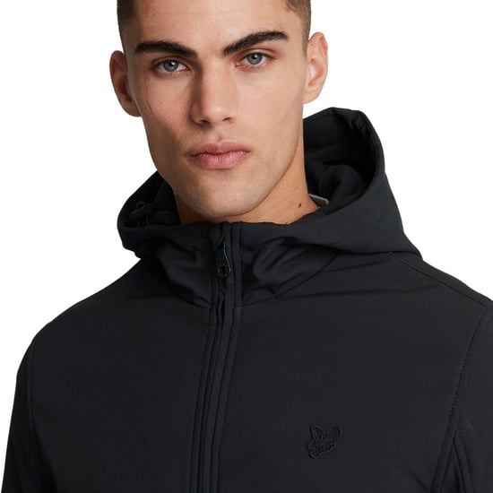 Chaqueta de concha elástica resistente al agua Lyle & Scott - Negra - Image 5