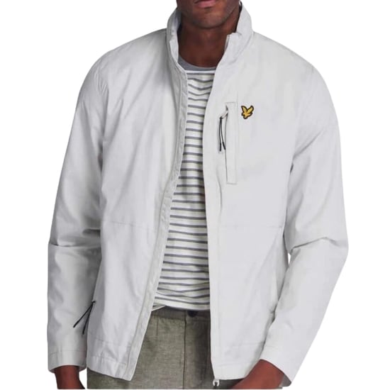 Chaqueta Lyle & Scott Ligera con Capucha Oculta en Gris Glaciar - Image 3