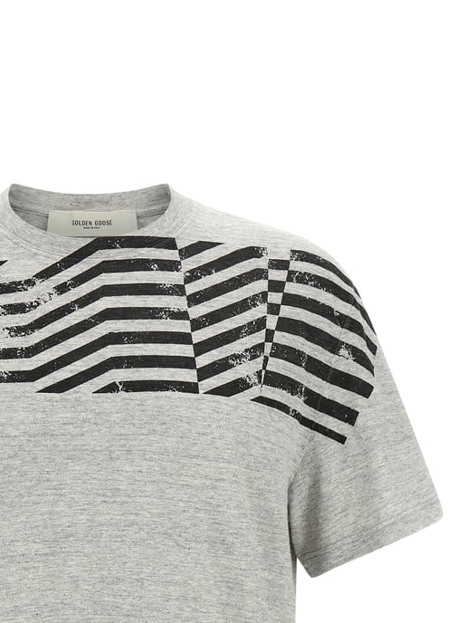 Camiseta de Cotón Gris Golden Goose - Image 3