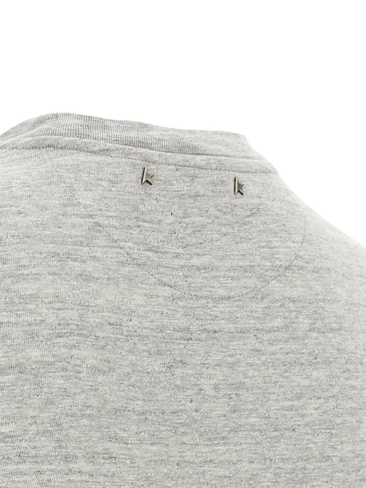 Camiseta de Cotón Gris Golden Goose - Image 4