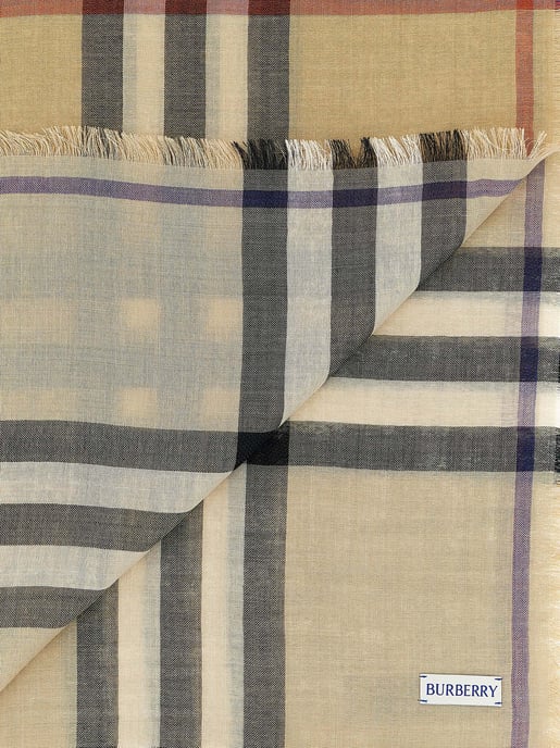 Foulard de lana beige de Burberry - Image 3