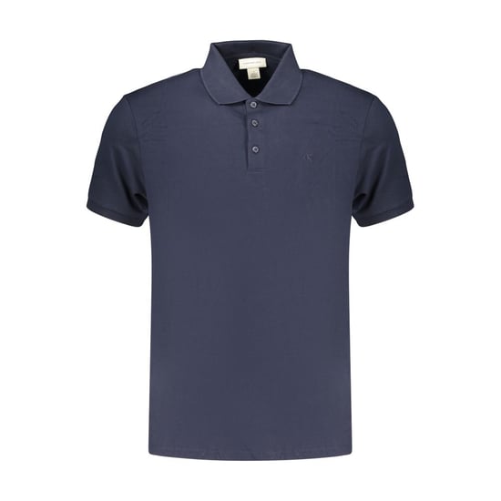 Camisa Polo de Algodón Azul para Hombre Calvin Klein - Image 1