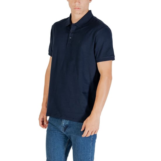 Camisa Polo de Algodón Azul para Hombre Calvin Klein - Image 4