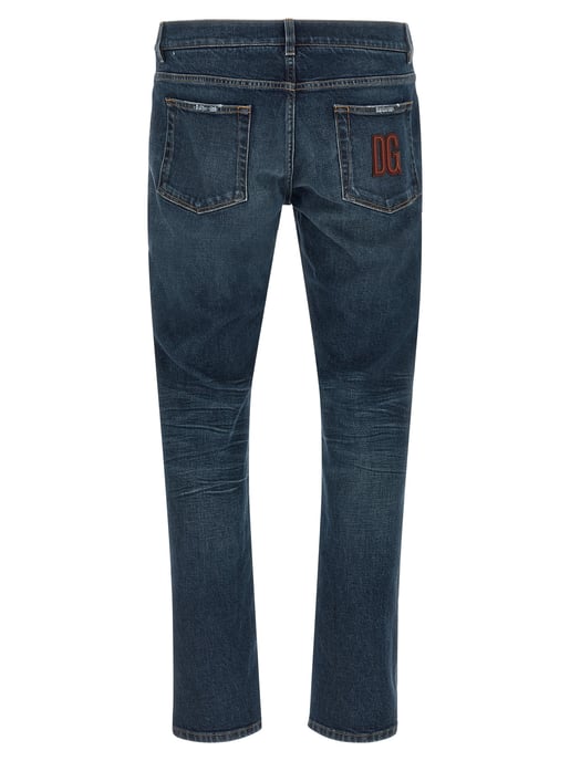 Jeans de denim de algodón azul Dolce & Gabbana - Image 2