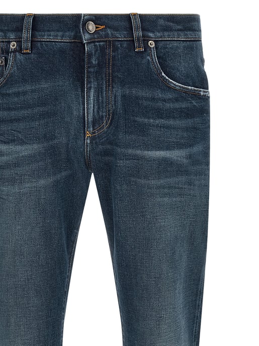 Jeans de denim de algodón azul Dolce & Gabbana - Image 3