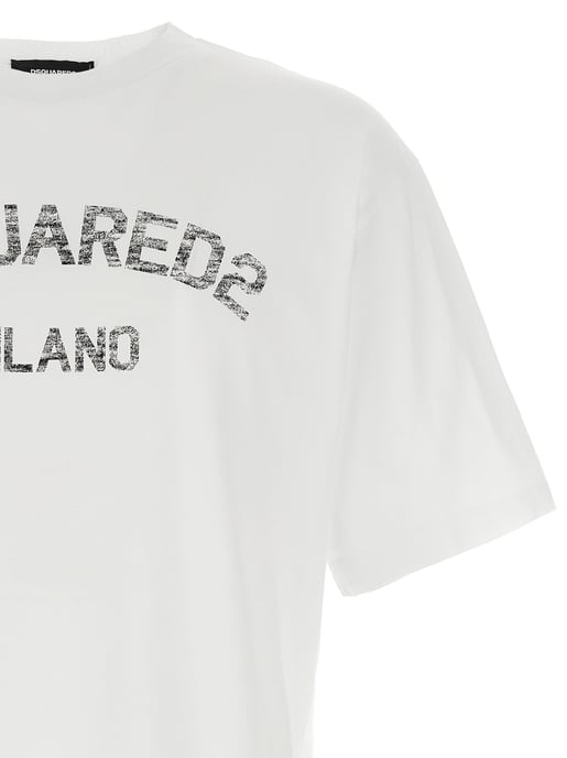Camiseta de Algodón Blanca Dsquared² - Image 3