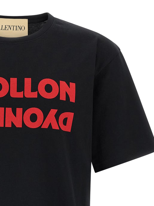 Camiseta de algodón negra Valentino Garavani - Image 3
