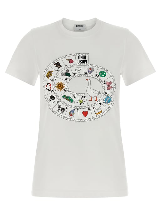 Camiseta de algodón blanca Moschino - Image 1