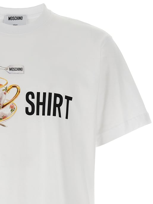 Camiseta de algodón blanca Moschino - Image 3