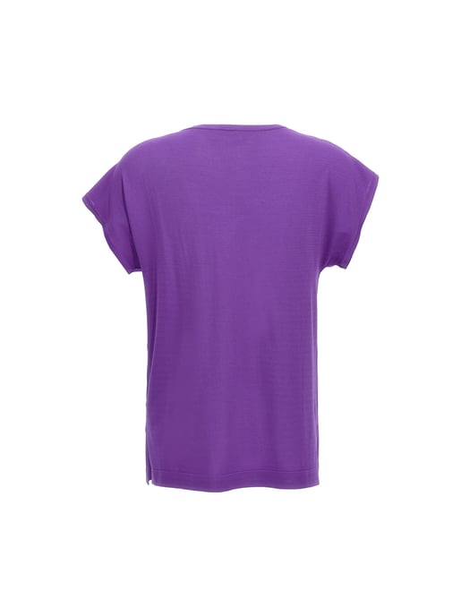 Camiseta de Viscosa Púrpura P.A.R.O.S.H. - Image 2