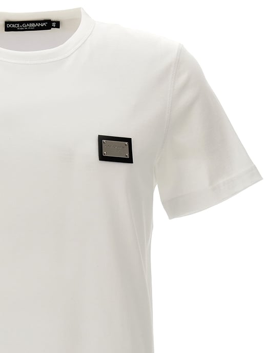 Camiseta de algodón blanca Dolce & Gabbana - Image 3