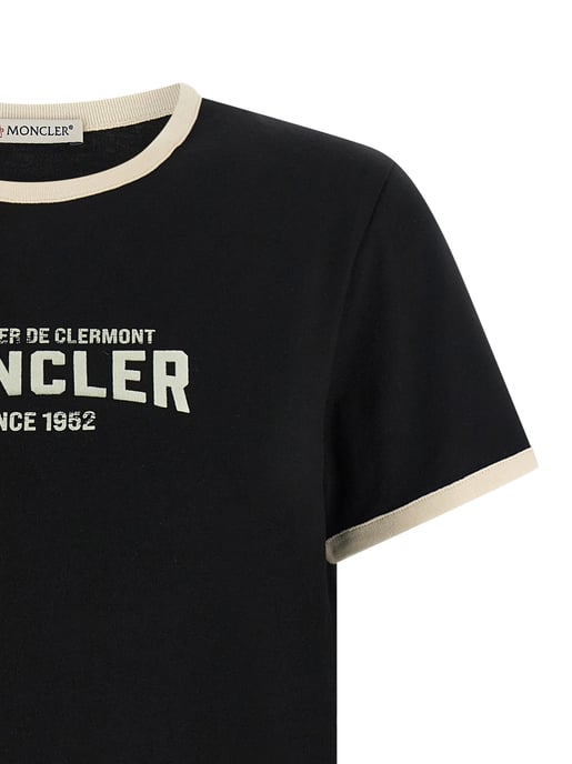 Camiseta de algodón negra Moncler - Image 3